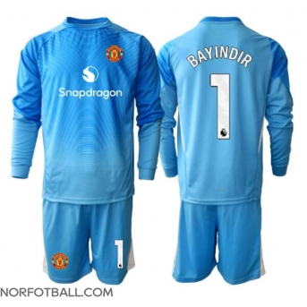 Billige Fotballdrakt Manchester United Altay Bayindir #1 Keeper Replika Hjemmedraktsett Barn 2025-26 Langermet (med bukser)